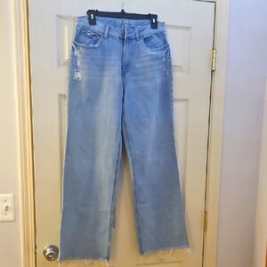 Rewash Light Blue Wide Leg Jeans